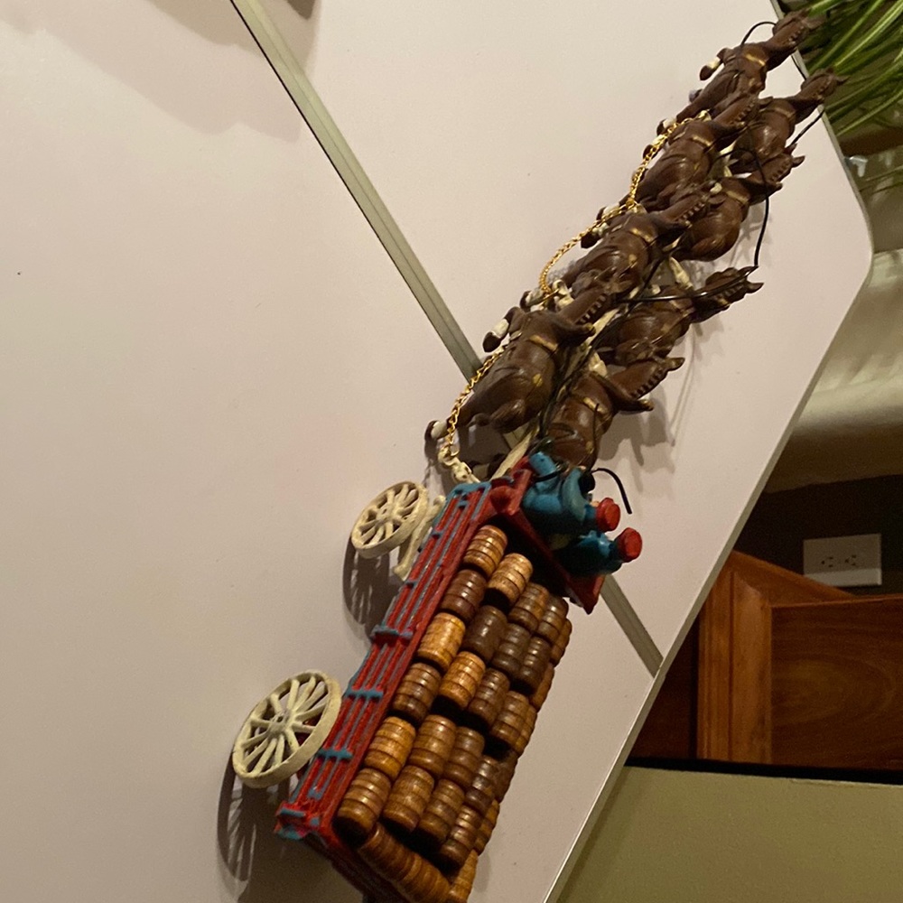 Budweiser Clydesdales beer wagon